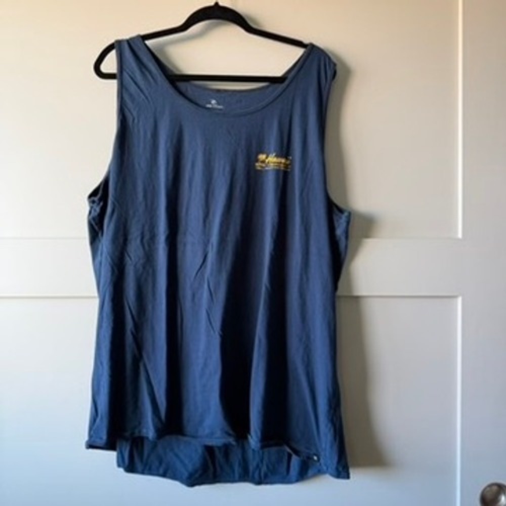 Rip Curl Tank Top Mens XXL Navy Blue Hawaii Graphic Surf Sleeveless Shirt